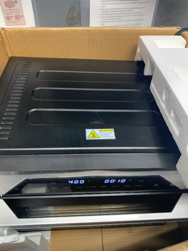 Photo 1 of *** PARTS ONLY *** 32QT Extra Large Air Fryer, 19-In-1 Air Fryer Toaster Oven Combo with Rotisserie and Dehydrator, Digital Convection Oven Countertop Airfryer Fit 13" Pizza, 6 Accessories, 1800w (Black)