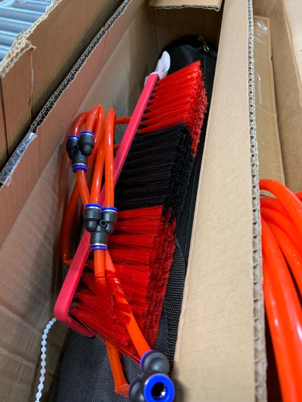 Photo 1 of (missing pieces) QHERQRFN 35FT Water Fed Pole Kit Adjustable Solar Panel Cleaning Kit Cleaner Tool for Window Glass Roof Outdoor Glass Brush Window Washing Equipment (A)