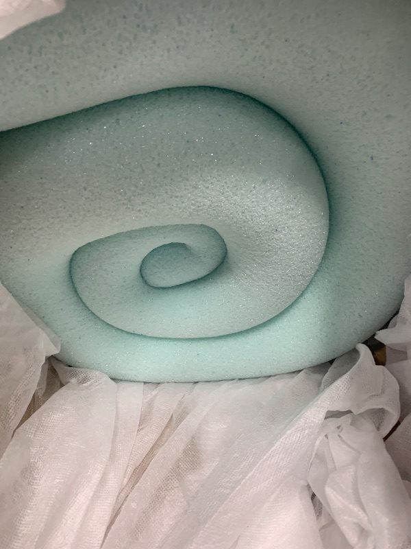 Photo 1 of LINENSPA Memory Foam Mattress Topper - 2 Inch Gel Infused Memory Foam - Plush Feel - Cooling and Pressure Relieving - CertiPUR Certified - Dorm Room Essentials - Full Size