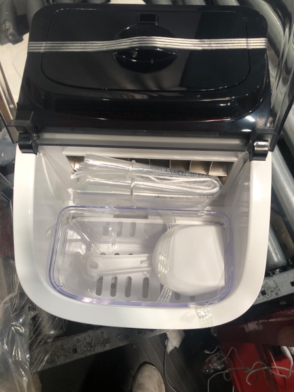 Photo 1 of ecozy Ice Cube Makers Countertop, 33lbs Per Day Portable Ice Machine, Self-Cleaning Ice Maker Machine with 1.5L External Water Tank for Home Office Party Bar