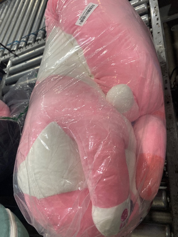 Photo 1 of MIAOHAHA 59in Plush Cat Soft Kids Plush Toy Pillow Plush Long Cotton Kitten Cuddly Toy Stuffed Animal Toy Gift for Kids Girlfriend(Pink, 150cm/59in)