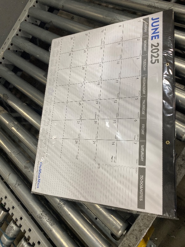 Photo 1 of OuMuaMua 3-Pack Large Desk Calendars 2025-2026 - 19 Months from Jun. 2025 through Dec. 2026, 22" x 17" Desktop Wall Calendar with Julian Date To-do & Notes, Corner Protectors for School Home Office