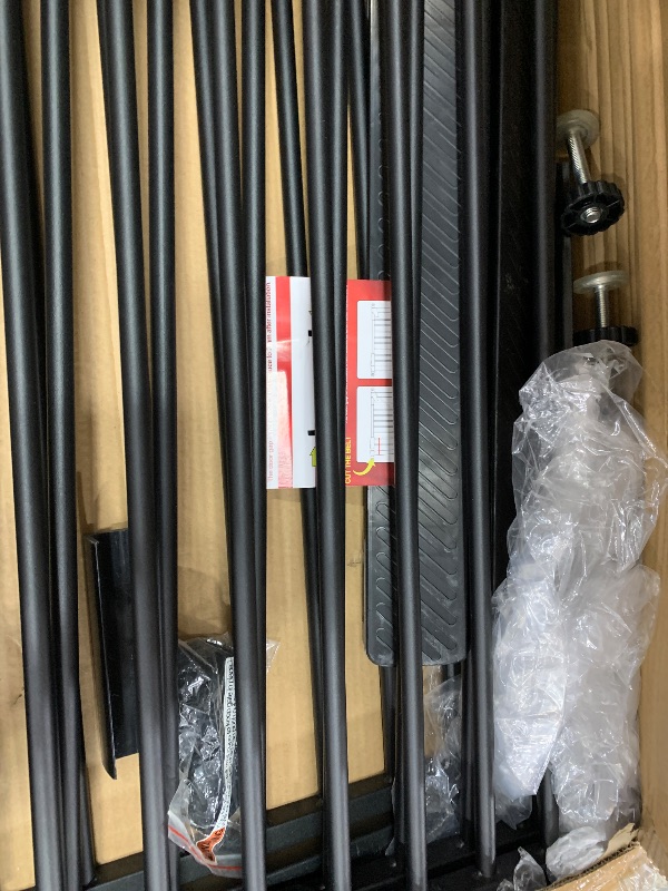 Photo 1 of *****************MISSING PIECES**********************
THEYFIRST 40.55" Extra Tall Dog Gate for Doorways Stairs, 57.5-60.2 in Extra Wide Baby Gate Walk Thru, Pressure Mounted Tall Pet Gates No Drill, Large Doggie Gates with Door, Auto Close Indoor, Black