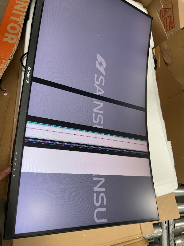 Photo 1 of SANSUI 32 Inch Curved 240Hz Gaming Monitor High Refresh Rate, FHD 1080P Gaming PC Monitor HDMI DP1.4, Curved 1500R, 1Ms MPRT, HDR,Metal Stand,VESA Compatible (ES-G32C3F DP Cable Incl.)