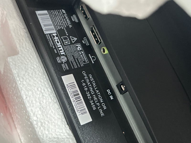 Photo 1 of SANSUI 27 Inch Curved Gaming Monitor 200Hz 180Hz 1ms with Speakers FHD 1080P Computer Monitor FreeSync|1500R|130% sRGB|HDR|Low Blue Light|HDMI DP Ports|VESA Mount|Metal Stand(HDMI Cable Incl.)