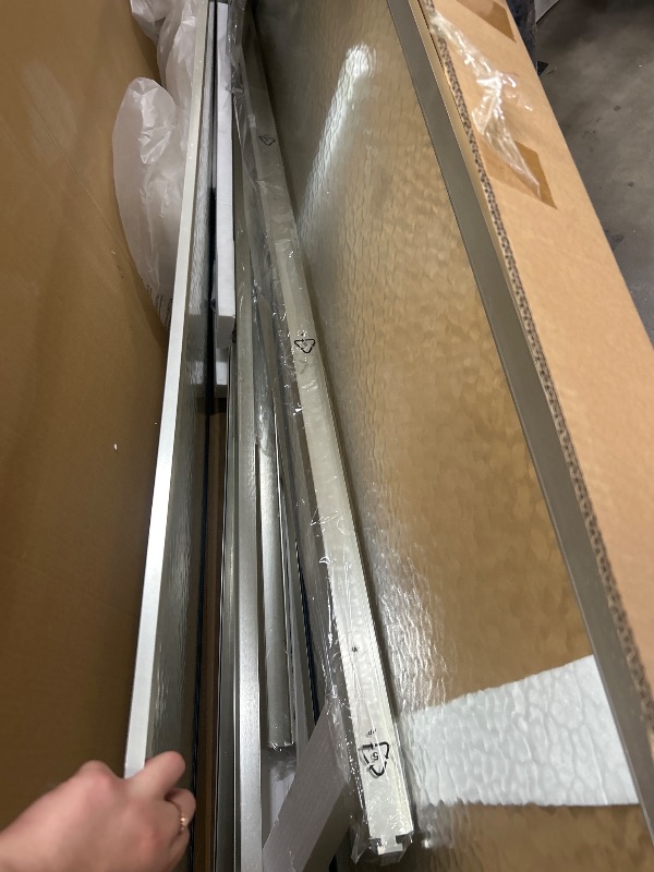 Photo 1 of  Shower Door 70X48" H, Double Sliding Shower Door with Towel Bar, Glass Shower Door with 5/16" (8mm) Clear Tempered Glass, Shower Glass Door in Chrome