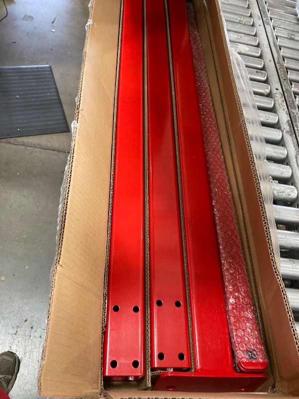 Photo 1 of ***PARTS ONLY SEE NOTES ****GarveeTech Engine Hoist Cherry Picker, 2 Ton Folding Hydraulic Engine Hoist with Telescopic Boom & 6 Casters, Heavy Duty Shop Crane Lifting Cherry Picker for Workshops Garage, Red