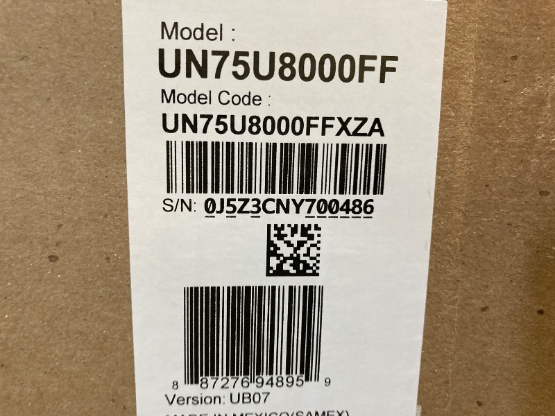 Photo 1 of **SMASHED SCREEN FINAL SALE**Samsung 75-Inch Class Crystal UHD U8000F 4K Smart TV (2025 Model) Endless Free Content, Crystal Processor 4K, MetalStream Design, Knox Security, Alexa Built-in