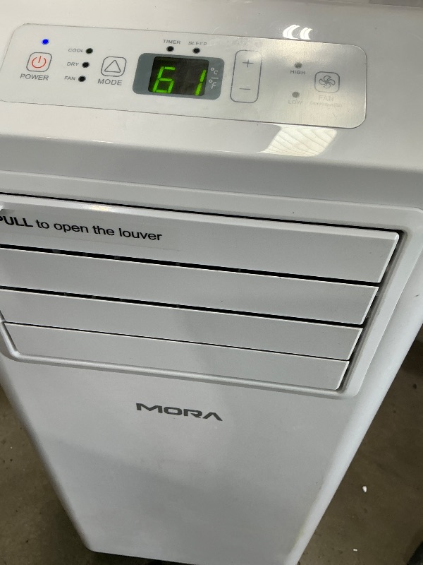 Photo 1 of **ITEM IS DAMAGED ON THE SIDE**
PARTS ONLY****

Mora PC05R25A Portable Air Conditioner, 5,000 BTU, White