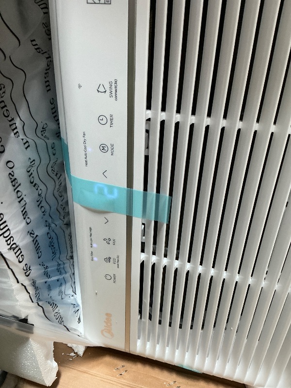 Photo 1 of Midea 12,000 BTU Smart Inverter Air Conditioner Window Unit with Heat and Dehumidifier – Cools up to 550 Sq. Ft., Energy Star Rated, Quiet Operation, Electronic Controls, Remote Control, White