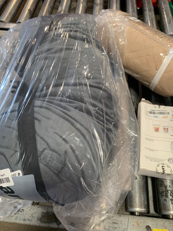 Photo 1 of 1 MIDDLE ONE Recliner Leg Rest Cushion with Strap, Memory Foam Under Knee Pillow for Back Sleeping and Foot Elevation, Half Moon Bolster Pillow for Chair, Head, Lumbar Support, 23x9x4in (Grey)