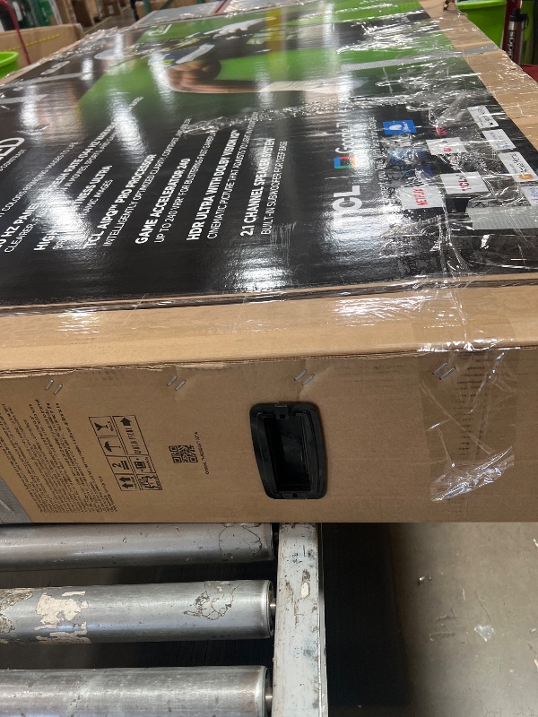 Photo 1 of ************SCREEN CRACKED, NON-FUNCTIONAL, FINAL SALE*******************
TCL 85-Inch QM7 QLED 4K Smart QD-Mini LED TV with Google TV (85QM751G, 2024 Model) Dolby Vision IQ, Dolby Atmos, HDR, Game Accelerator up to 240Hz, Voice Remote, Works with Alexa, S