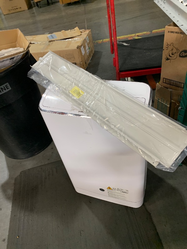 Photo 1 of ***(PARTS ONLY/ MAJOR DAMAGE/ NON FUNCTIONAL)***GE 9,950 BTU SACC Portable Air Conditioner for Medium Rooms up to 350 sq ft., Digital Controls, Remote Control, Perfect for Bedroom or Living Room, Easy Install Kit Included, White