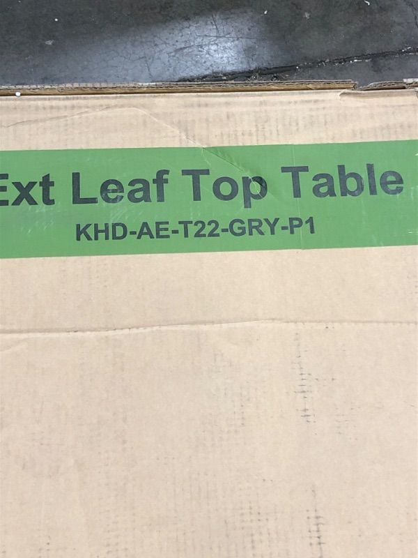 Photo 1 of  BOX 1 AND2!!! EXT LEAF TOP TABLE COLOR GREY