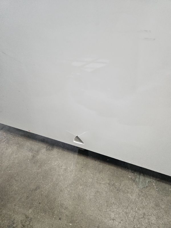 Photo 1 of ** has a crack on its side and in a corner see pics ** WOODBRIDGE 60" Acrylic Rectangular Alcove Soaking Bathtub in White with Left Drain, Brushed Nickel pop-up Drain Included, LB428-L