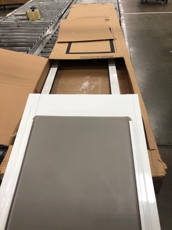 Photo 1 of **PARTS ONLY***PetSafe Sliding Glass Pet Door - No-Cut DIY Install Doggy Door for Renters - Aluminum Frame - Adjustable Height 91 7/16" to 96" - Ideal for Large Dogs Up to 100 lb - White