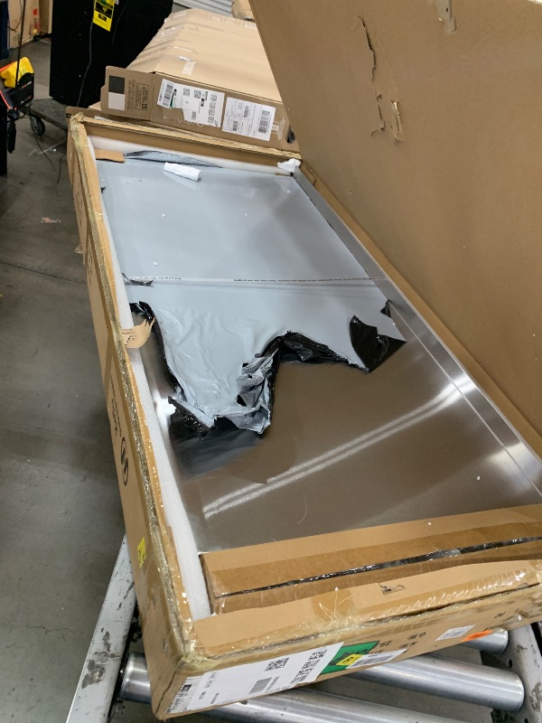 Photo 1 of ***PARTS ONLY**Hally Stainless Steel Table for Prep & Work 24 x 48 Inches with Caster Wheels, NSF Commercial Heavy Duty Table with Undershelf and Backsplash for Restaurant, Home and Hotel