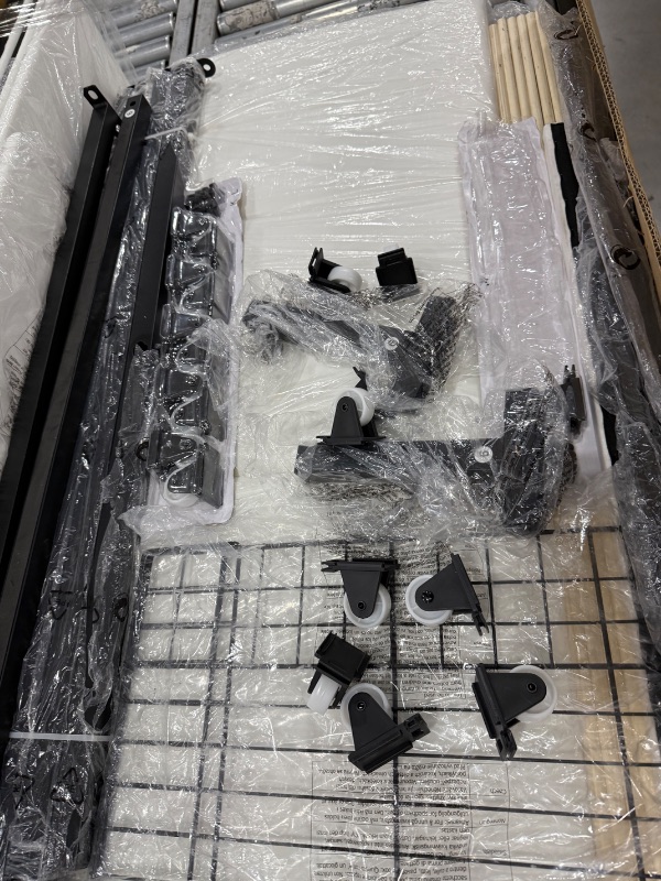 Photo 1 of white bed frame twin size 