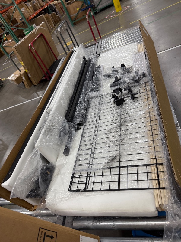 Photo 1 of white bed frame twin size 