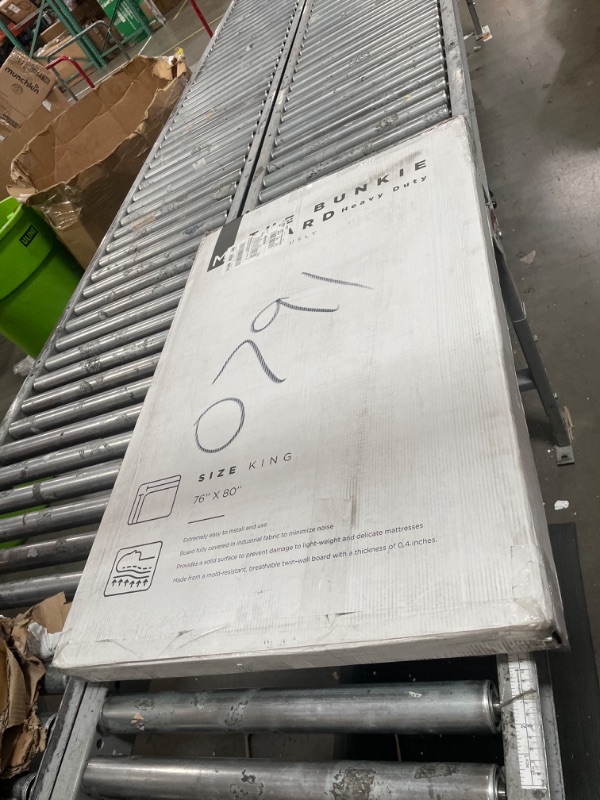 Photo 1 of ***INCOMPLETE***Meliusly Heavy Duty 10mm Bunkie Board King Size (76x80'') Patent Pending Low Profile Bed Board Design - Breathable, Noise Minimizing, Moisture Resistant Bunkieboards, Low Profile Bed Support