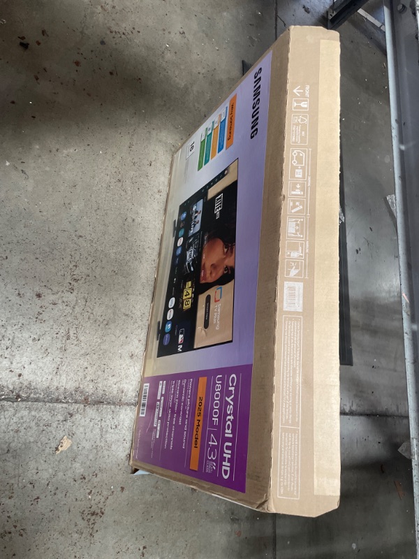 Photo 1 of Samsung 43-Inch Class Crystal UHD U8000F 4K Smart TV (2025 Model) Endless Free Content, Crystal Processor 4K, MetalStream Design, Knox Security, Alexa Built-in