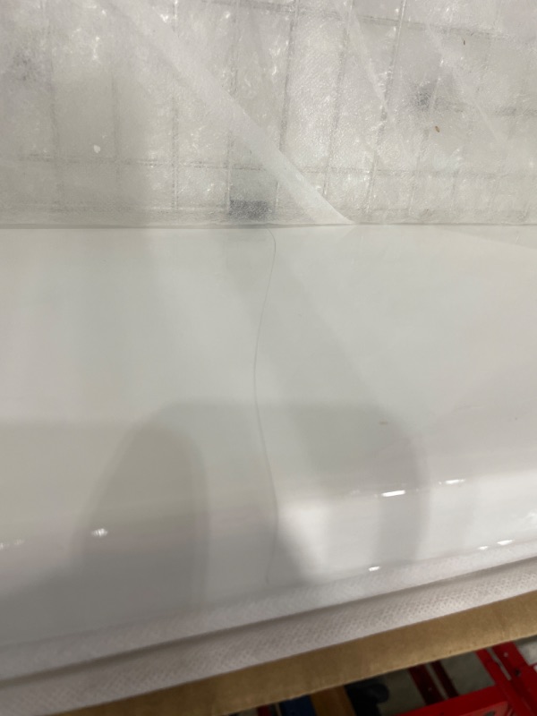 Photo 1 of ***************CRACKED*************
30 White Undermount Kitchen Sink, Hugsleek Topmount & Undermount Kitchen Sink 30x18 inch White Porcelain Ceramic Fireclay Sinks Dual Mount Accessories Single Bowl Under Counter Sinks Basin Drop In