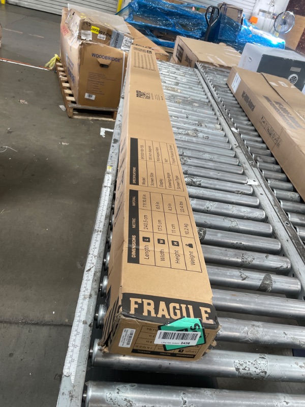 Photo 1 of 100 Inch Indoor and Outdoor Projector Screen with Stand for Movies or Presentations - HD Premium 16:9 Folding Free Tripod Screen with Carry Bag and Straps, Matte