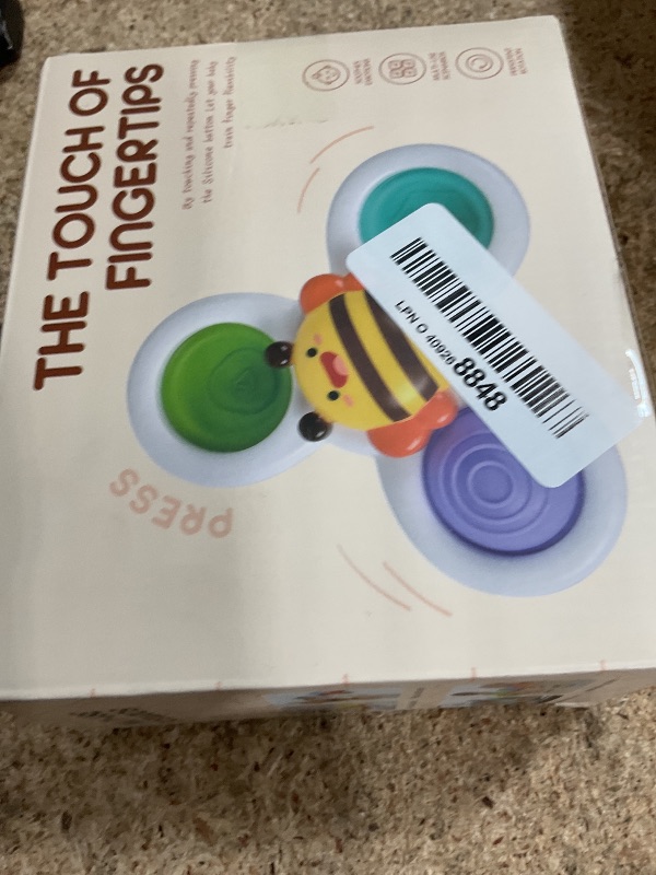 Photo 1 of 3PCS Suction Cup Spinner Toys for 1-2 Year Old Boys Spinning Toys Sensory Toys for Toddlers 1-3 Gifts for 1 Year Old Girls