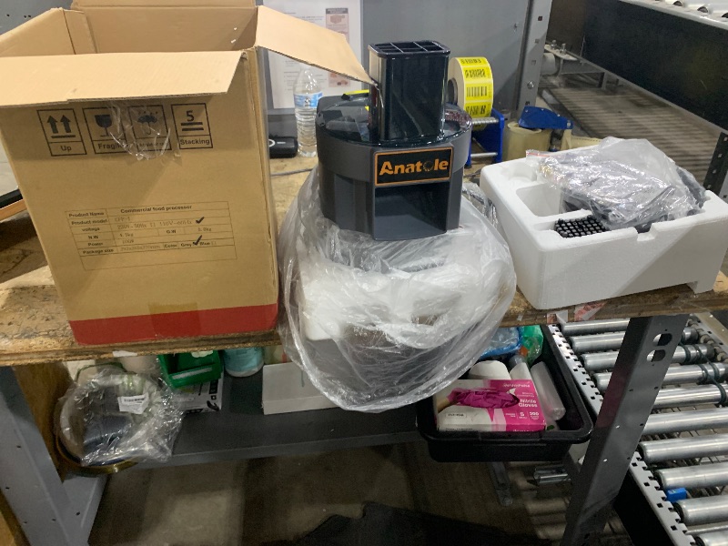 Photo 1 of ***(PARTS ONLY/ NON FUNCTIONAL)***Anatole Electric Vegetable Dicer Commercial Food Processor Heavy Duty Veggie Fruits Chopper with 3 Stainless Steel Blades for Carrot Potato Onion 100W 110V