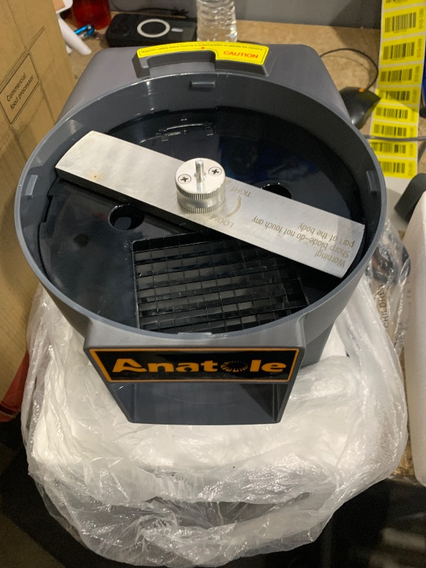 Photo 1 of ***(PARTS ONLY/ NON FUNCTIONAL)***Anatole Electric Vegetable Dicer Commercial Food Processor Heavy Duty Veggie Fruits Chopper with 3 Stainless Steel Blades for Carrot Potato Onion 100W 110V