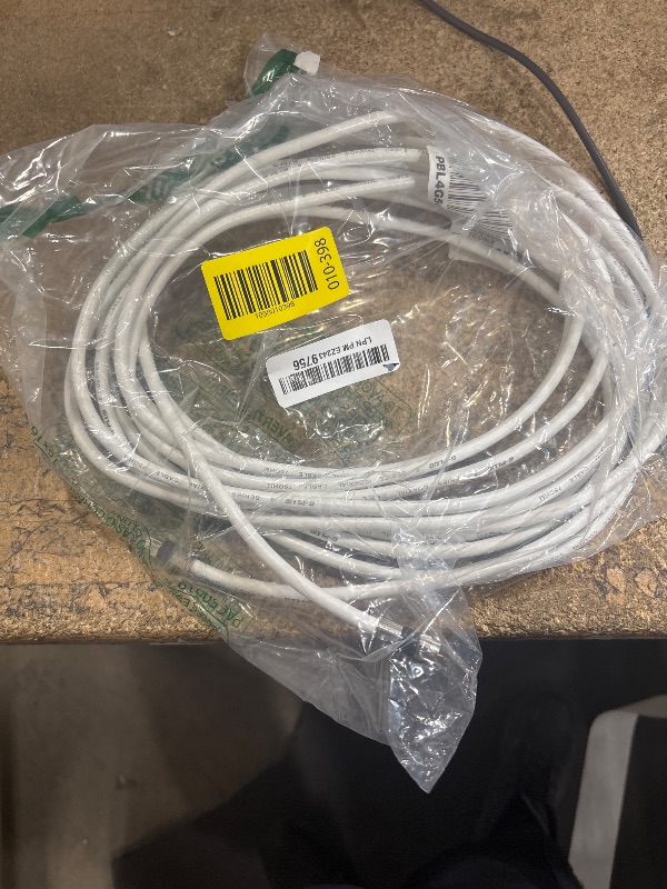Photo 1 of G-PLUG 25FT RG6 Coaxial Cable Connectors Set - High-Speed Internet, Broadband and Digital TV Aerial, Satellite Sky Cable Extension- Weather-Sealed Double Rubber O-Ring and Compression Connectors White