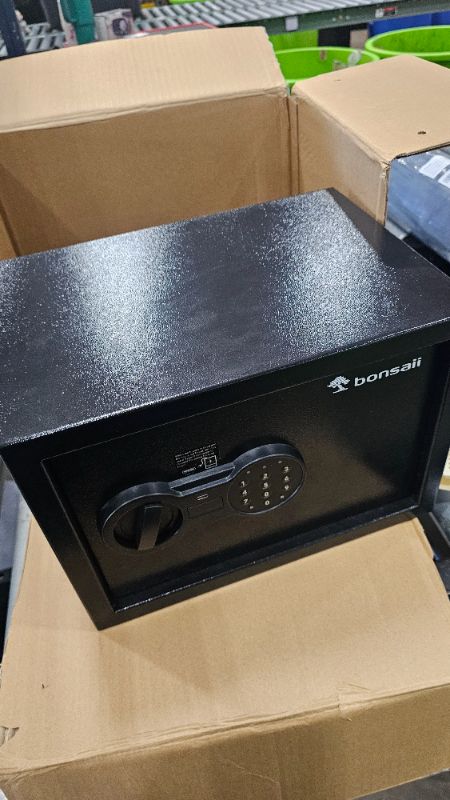 Photo 1 of ***PARTS ONLY***Bonsaii Safe, 0.6 Cubic Safe Box with Electronic Keypad, Removable Shelf, for Valuables Jewelry and Documents in Home, Hotel, or Business, 9.84" x 13.78" x 9.84" Inches, SF002