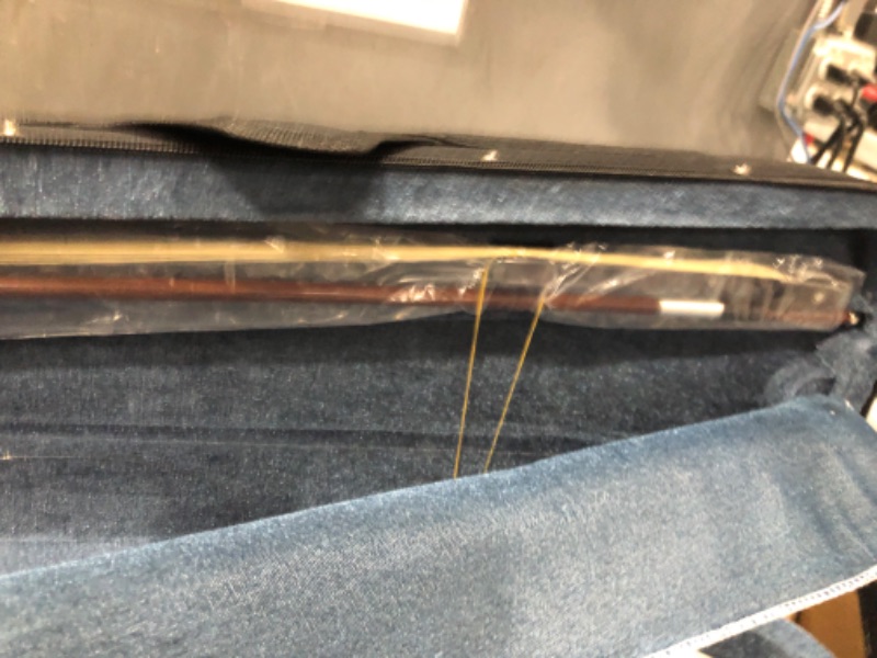 Photo 1 of (DAMAGED) (UNTESTED) Cecilio Electric/Silent Violin - Style 2, Full Size (4/4) - Ebony Fittings - Metallic Pearl White - Includes Case, Bow, Rosin, Aux Cable, and Headphones