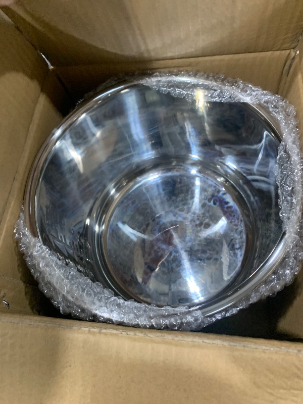 Photo 1 of (used/fair) (bowl only) Genuine 6Qt Power Cooker XL Replacement Inner Pot Compatible with 6 Quart Power Pressure Cooker PPC770 PPC771 PPC770-1 PRO PCXL-PRO6 YBD60-100 WAL1 WAL2 Stainless Steel Inner Pot Parts - 6 QT