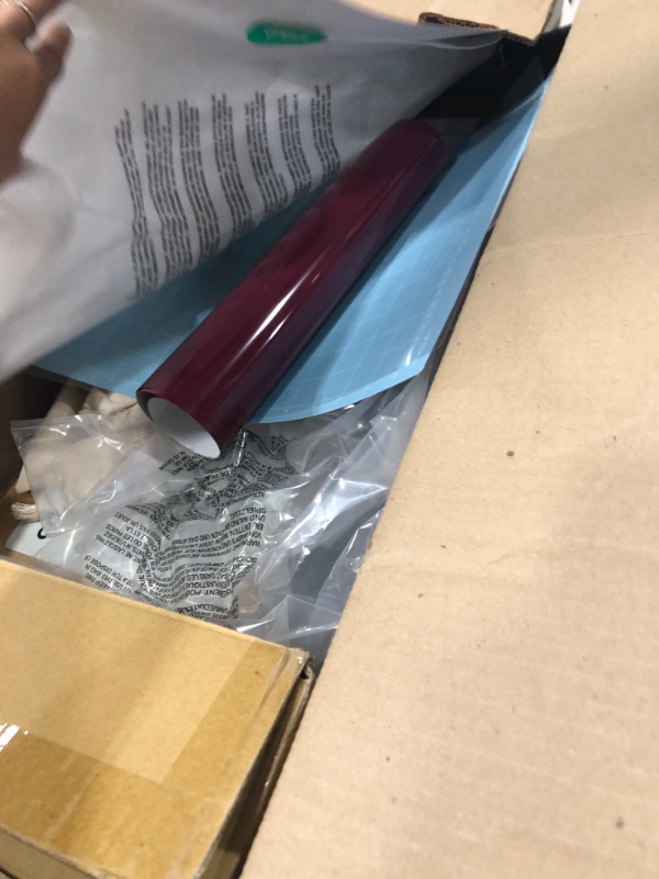 Photo 1 of (SOLF FOR PARTS, USED) Cricut Explore 4 - Smart Cutting Machine (Seashell) | Engagement Plus Bundle - Includes EasyPress 3 Heat Press (9x9) + Mat, Tote Bag, Material Samplers, Machine Mat, Pens, Tools, & 25 Digital Images