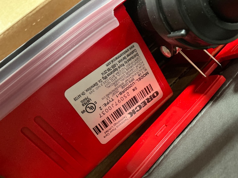 Photo 1 of *** FOR PARTS*** DONT TURN ON AT ALL*****    Oreck Commercial Professional Vacuum Cleaner, Bagged Upright Vac for Carpets and Hard Floor, Lightweight, High-Speed Double Helix Brush Roll, Powerful Vacuum Cleaners for Commercial Use