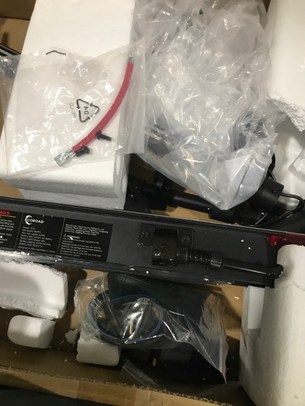 Photo 1 of (PARTS) (UNTESTED) ECOROAD Electric Scooter EC6, 400W Peak Motor & 19 MPH Adults Commuting Scooters, 15 Miles Long Range Electric Kick Scooters, 8.5" Pneumatic Tires Lightweight Foldable E-Scooter with Turn Signals