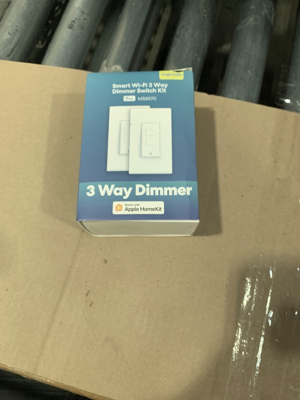 Photo 1 of meross 3 Way Smart Dimmer Switch Kit, 3 Way Dimmable Smart Switch Supports Apple Home, Alexa, Google Assistant & SmartThings, 2.4GHz Wi-Fi Light Switch, Neutral Wire Required, Remote Control Schedule