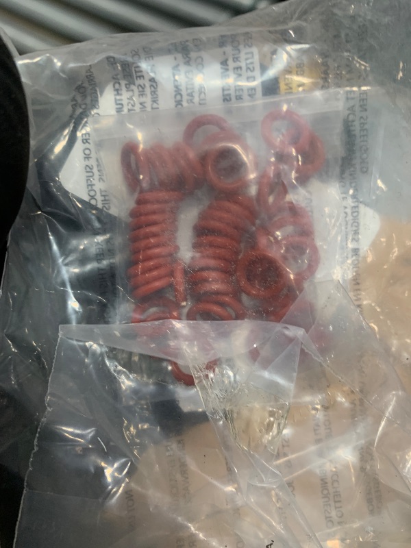 Photo 1 of MECCANIXITY Silicone O-Ring 6mm ID 10mm OD 2mm Width Metric VMQ Sealing Gasket Replacement 50A Durometer for Plumbing Compressor Faucets Valves Repair (Red, Pack of 50)