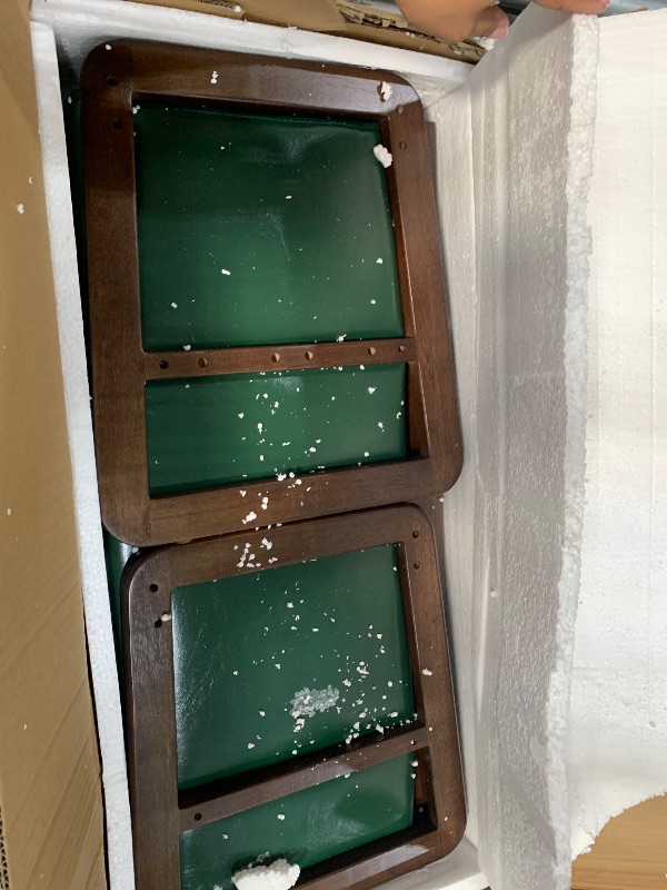 Photo 1 of **FOR PARTS ONLY**Shoe Bench, Entryway Bench with Leather Cushion, Solid Wood Shoe Rack, Mid Century Modern Bench, Shoe Storage, Shoe Organizer for Entryway (Green, 31.5" W)