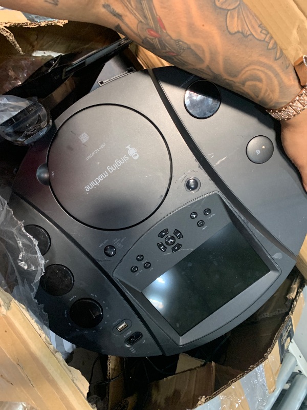 Photo 1 of ***SEE NOTES***
Singing Machine iSM1030BT Bluetooth Karaoke Pedestal, Karaoke Machine with Speakers, Black