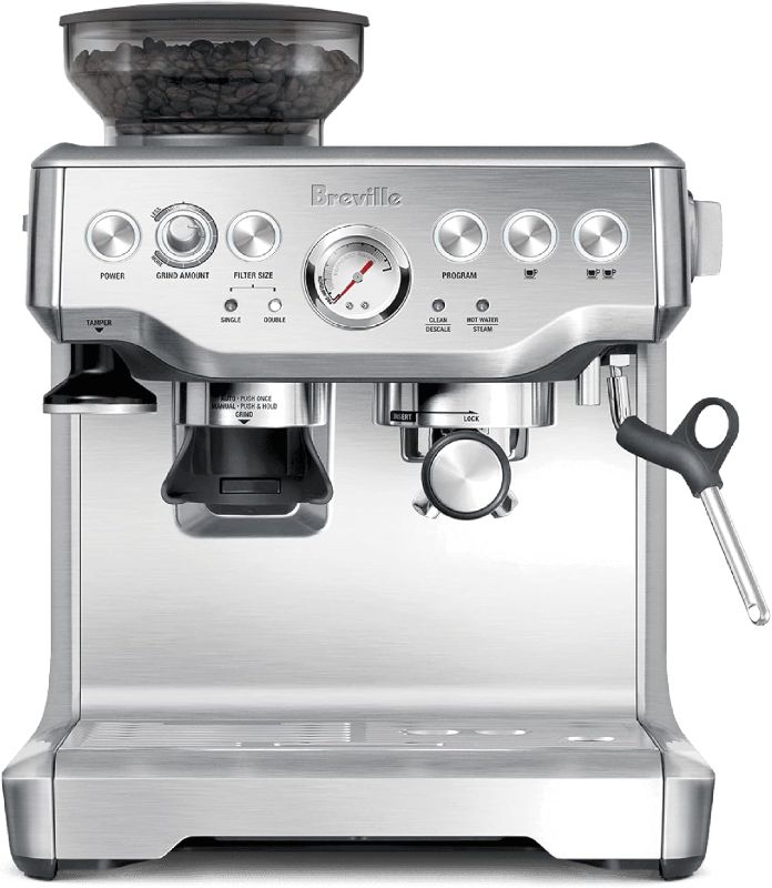 Photo 1 of (HEAVILY USED) (COFFEE GROUNDS INSIDE) (POWER TESTED) Breville Barista Express Espresso Machine BES870BSXL, STAINLESS STEEL