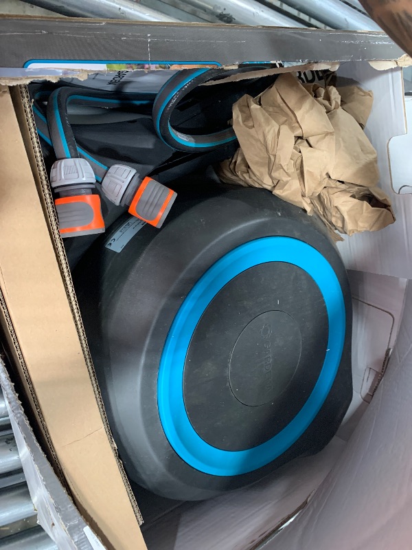 Photo 1 of ***************USED-DAMAGED****************
GARDENA 18614 | 66' x 1/2" Automatic Retractable Garden Hose Reel on Metal Spike, Outside Garden Hose with 360° swivel. No Holes in your house, Easy Installation, No Tools Required