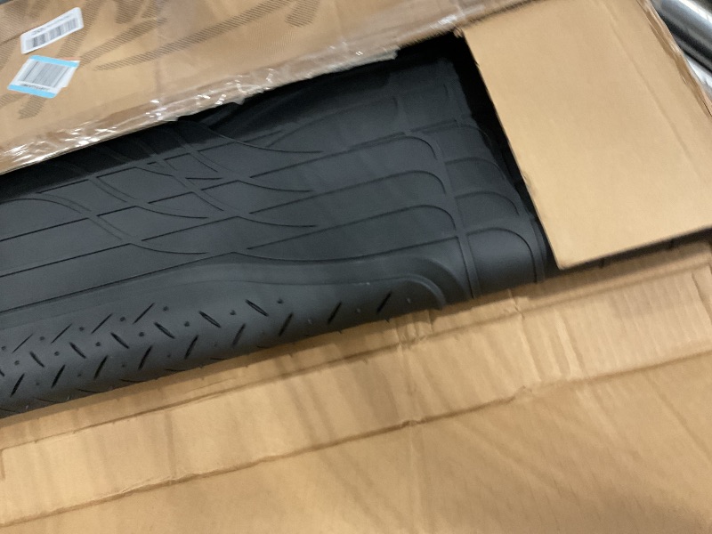 Photo 1 of ** PARTIAL SET ** Motor Trend FlexTough Performance All Weather Rubber Car Mats with Cargo Liner - Full Set Front & Rear Floor Mats for Cars Truck SUV, Automotive Floor Mats (Black)