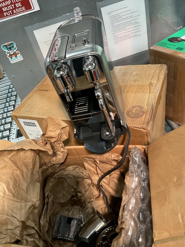 Photo 1 of **WATER RESEVOIR BROKEN**Nespresso Creatista Plus Espresso Machine by Breville, Brushed Stainless Steel