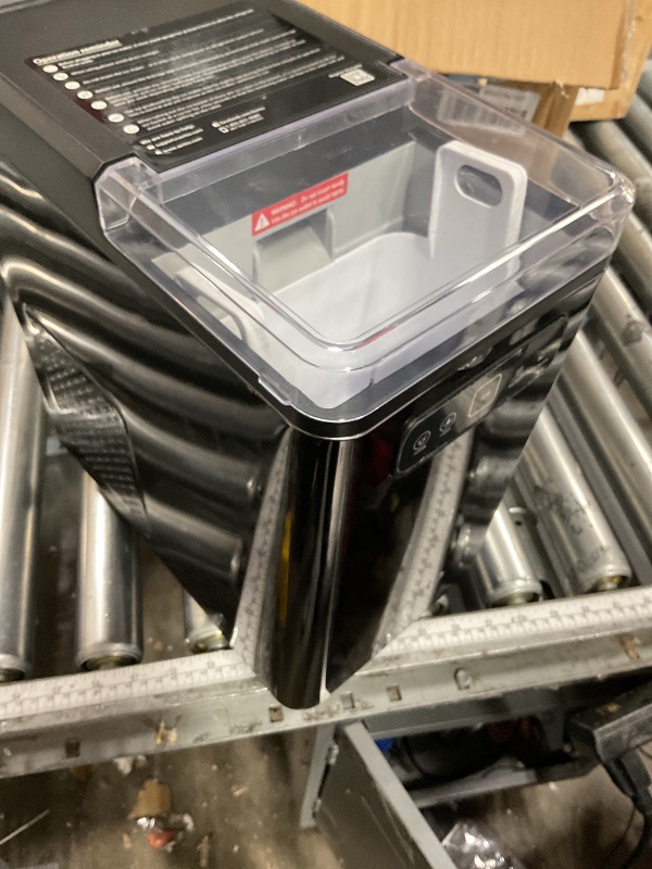 Photo 1 of ** PARTS ONLY ** Aeitto Nugget Ice Maker Countertop, Pellet Ice Machine Soft Chewable Ice 40lbs/Day, One-Click Operation, Auto Self-Cleaning Crushed Ice Makers Stainless with Scoop for Home/Kitchen/Office (Black)