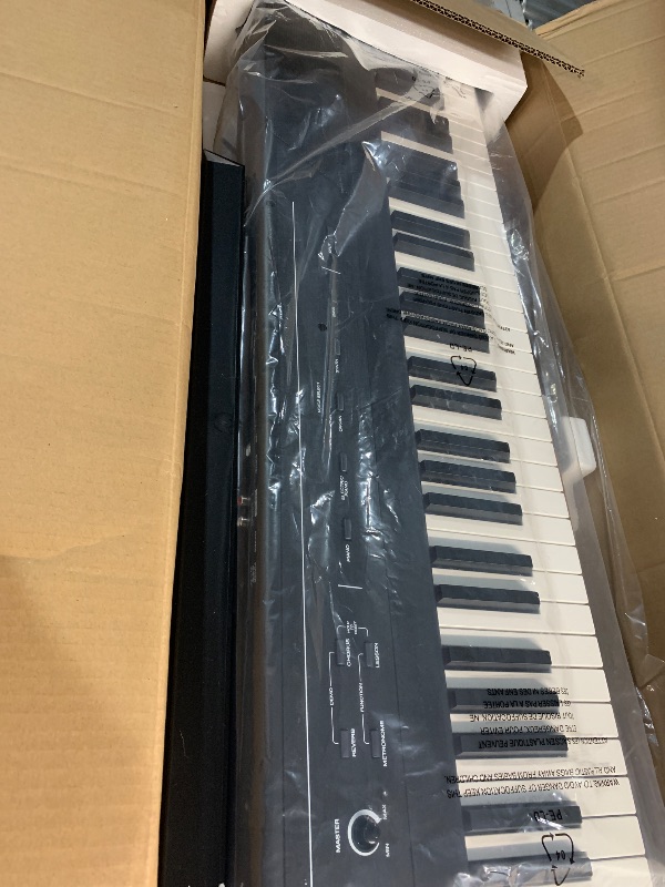 Photo 1 of ***(MISSING POWER CONNECTOR)***Alesis Recital – 88 Key Digital Piano Keyboard with Semi Weighted Keys, 2x20W Speakers, 5 Voices, Split, Layer and Lesson Mode, FX and Piano Lessons