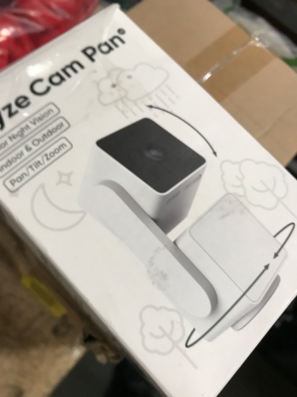 Photo 1 of WYZE Cam Pan v3, Indoor/Outdoor IP65-Rated 1080p Pan/Tilt/Zoom Wi-Fi Smart Home Security Camera with Color Night Vision, 2-Way Audio, Compatible with Alexa & Google Assistant, Free Expert Setup