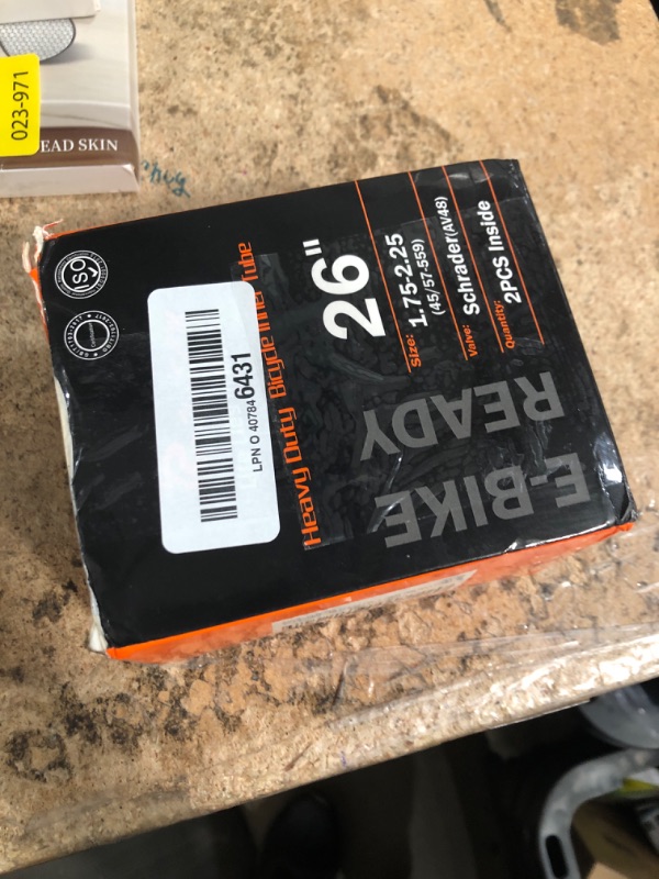 Photo 1 of 2-PCS 26" Heavy Duty Bike Tubes 26x1.95 26x2.10 26x2.125 AV48MM Schrader Valve 45/57-559 26'' Bicycle Tubes 26x1.75 26x2.0 26x2.25 Compatible with 26x1.75/2.25 Bike Tubes