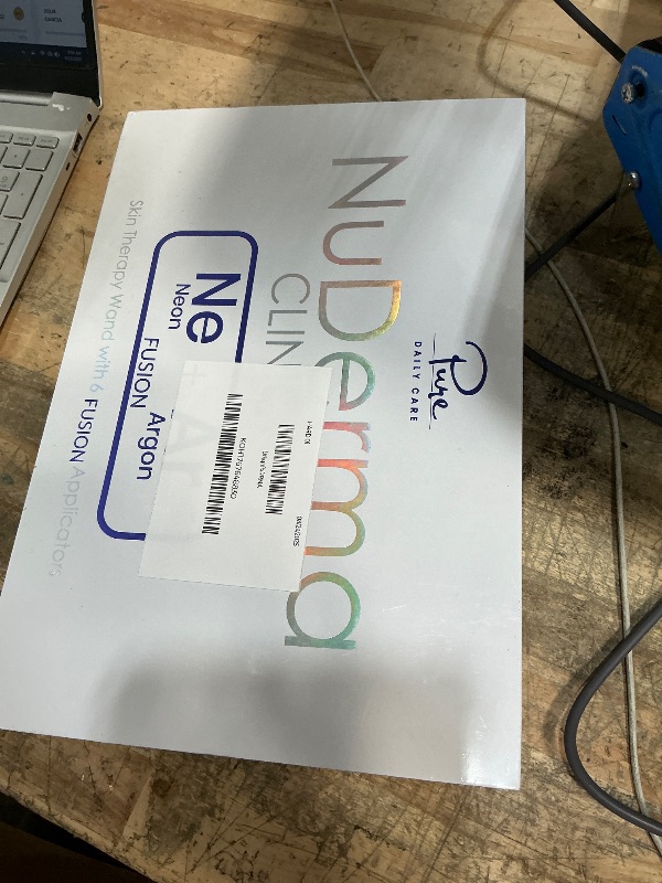 Photo 1 of **FACTORY SEALED** NuDerma Clinical Skin Therapy Wand - Portable Skin Therapy Machine w 6 Fusion Neon + Argon Wands – Anti Aging - Clarifying - Skin Tightening & Radiance - Wrinkle Reducing